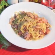 Spaguetti a la carbonara sin sello Spaguetti a la carbonara sin sello